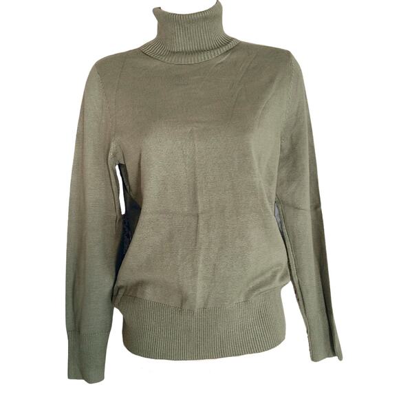 NWT Faded Glory Olive green turtle neck sweater size small - Picture 1 of 11